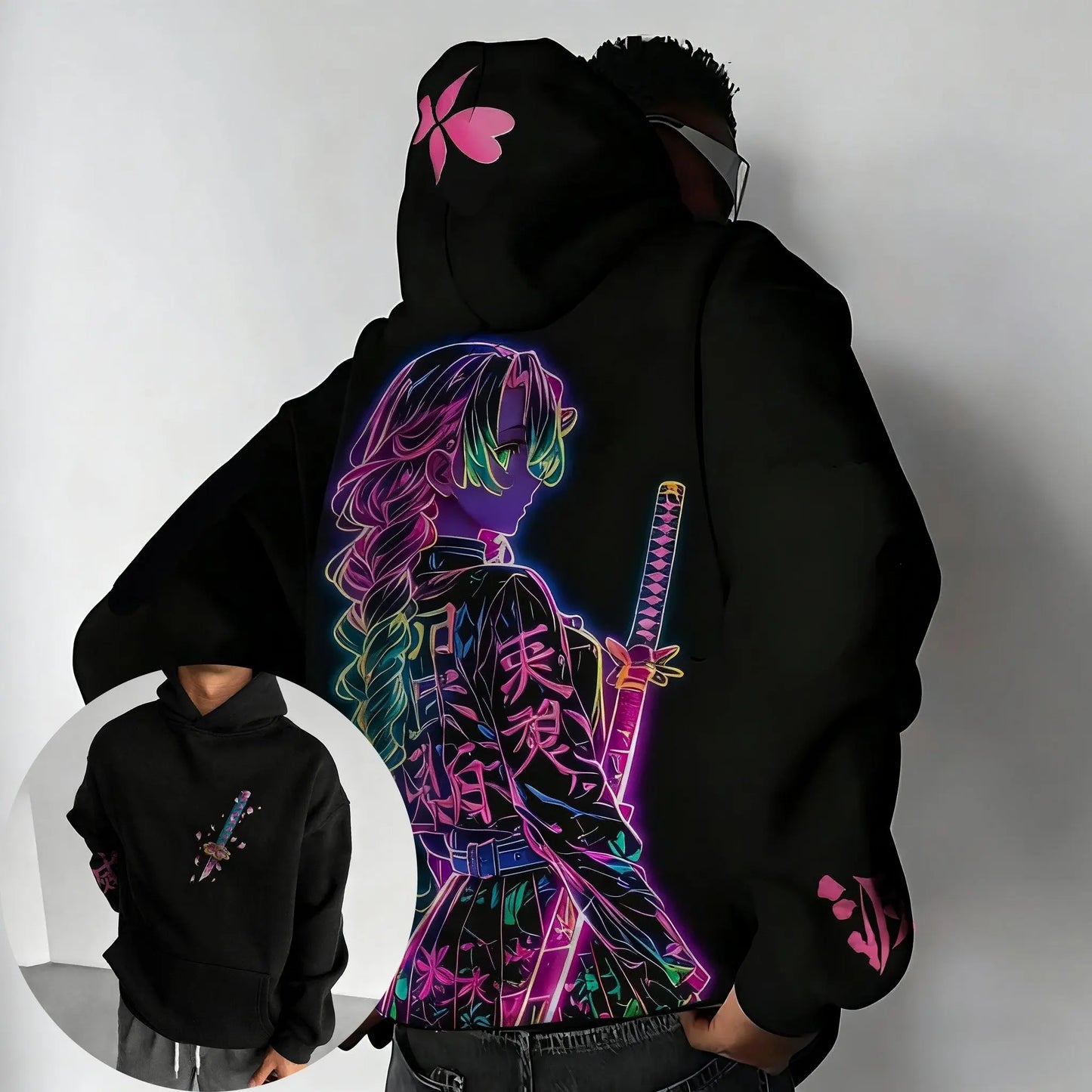 Autumn Fashion New Anime Hoodie Demon Slayer Sweatshirt Men Women Cosplay Oversized Casual Pullover Long Sleeves Top Streetwear