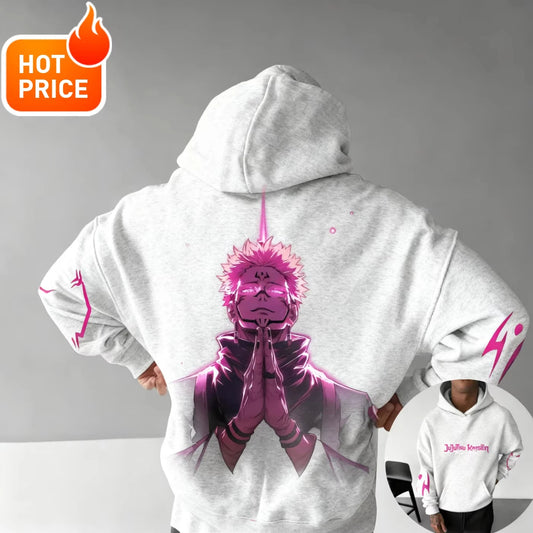 Jujutsu Kaisen 2026 New Hot Sukuna Harajuku Winter Hoodie Men Streetwear Vintage Oversized Hooded Sweatshirt Women Unisex Top