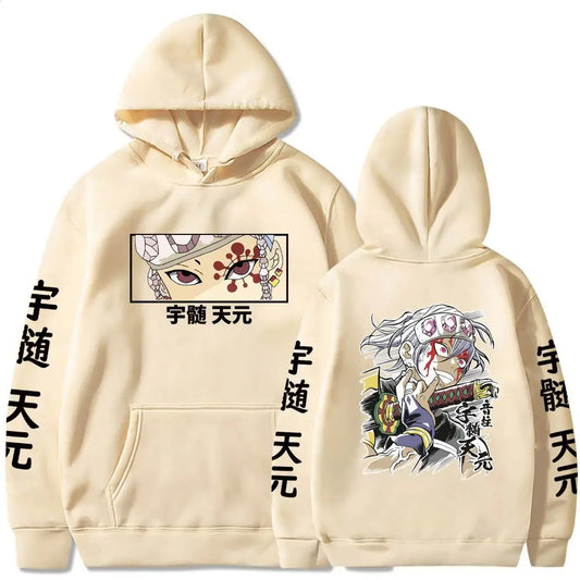 Hot Anime Demon Slayer Uzui Tengen Hoodies Pullovers Tops Harajuku Manga Kimetsu No Yaiba Man Women Sweatshirts