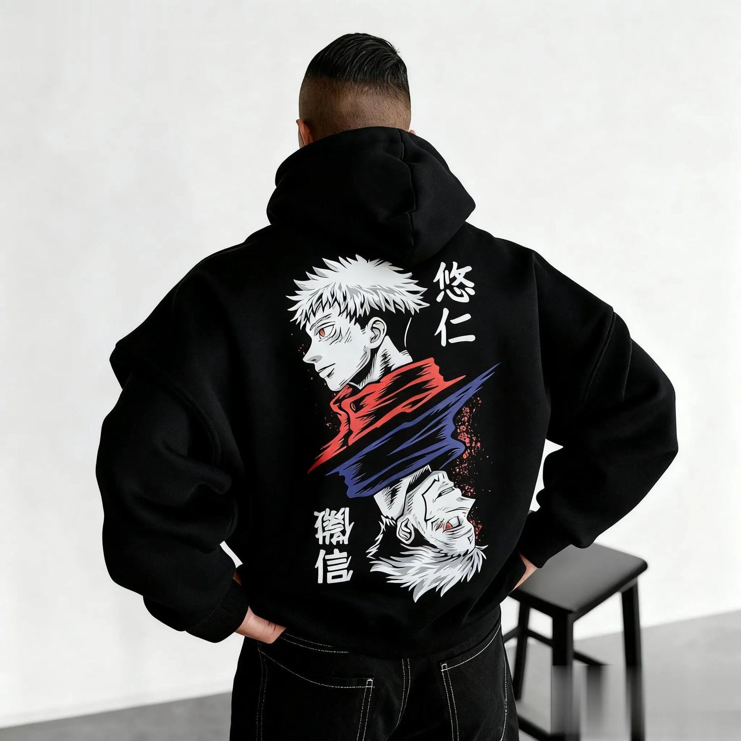Unisex Jujutsu Kaisen Hoodie Men Women Anime Pullover Sweatshirt Streetwear  Oversized Casual Japanese Cartoon Print Hooded Tops