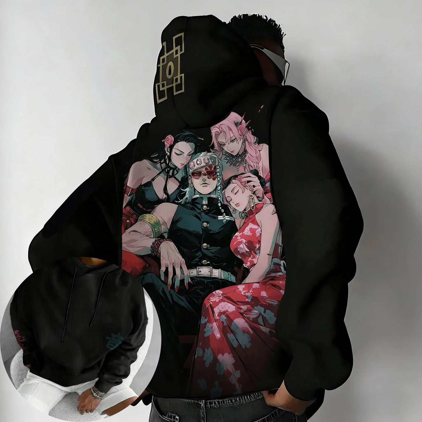 Autumn Fashion New Anime Hoodie Demon Slayer Sweatshirt Men Women Cosplay Oversized Casual Pullover Long Sleeves Top Streetwear