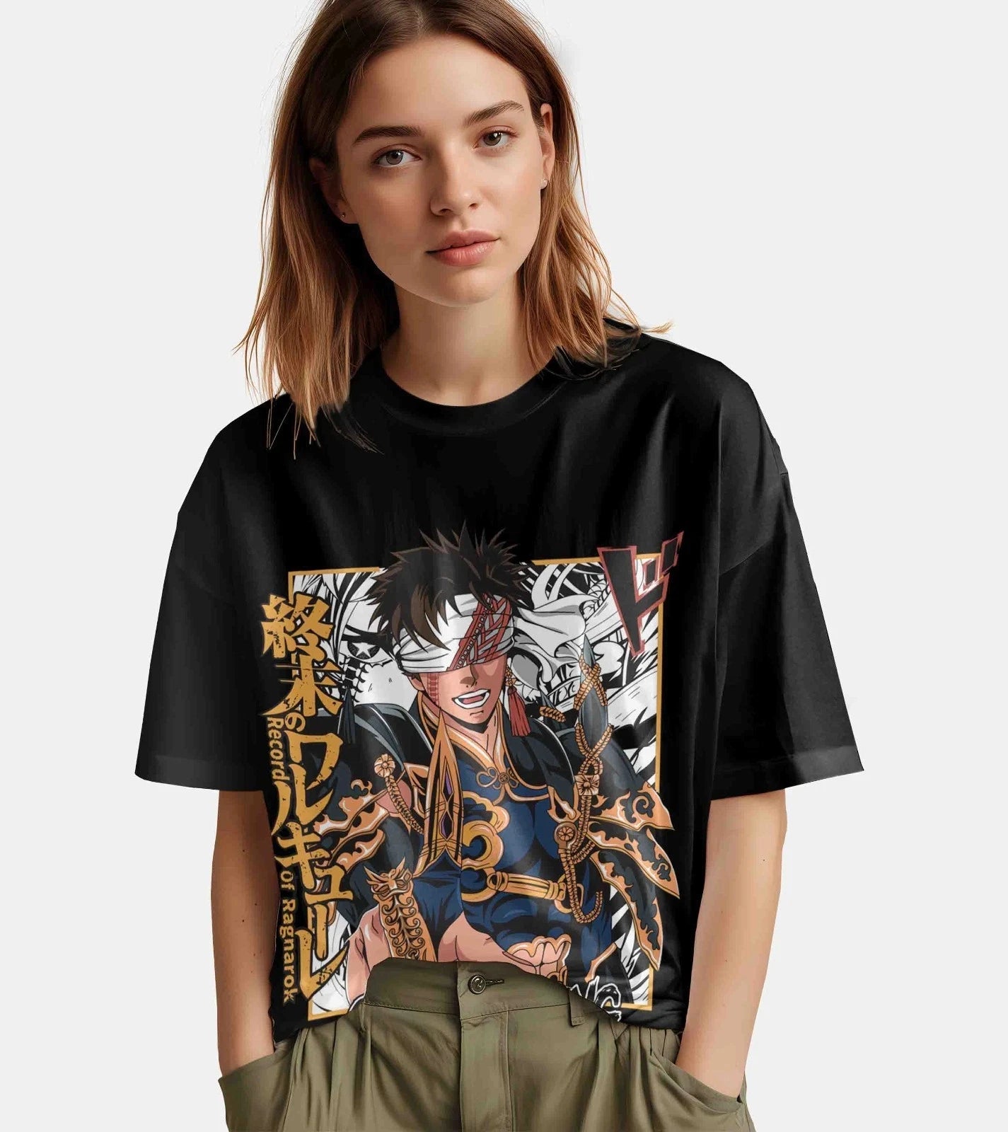 Ragnarok Shirt Top Anime T-shirt QIN SHI HUANG Printed Men's and Women's Summer Pure Cotton Comfortable and Fashionable Top