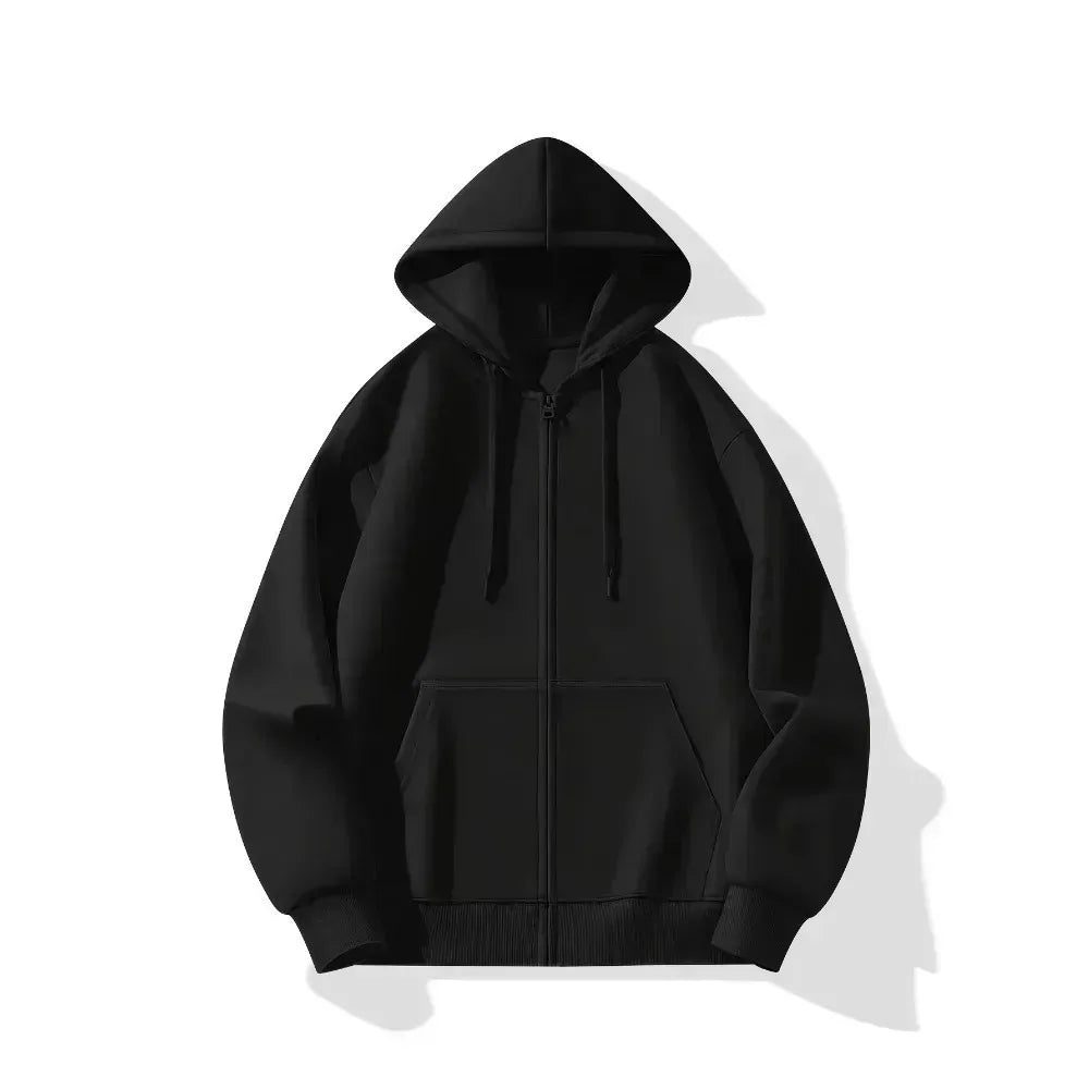 Men's New Demon Slayer Anime Co Branded Zipper Hoodie Men's and Women's Autumn/Winter New Kokushibo Printed Loose Sports Sweater