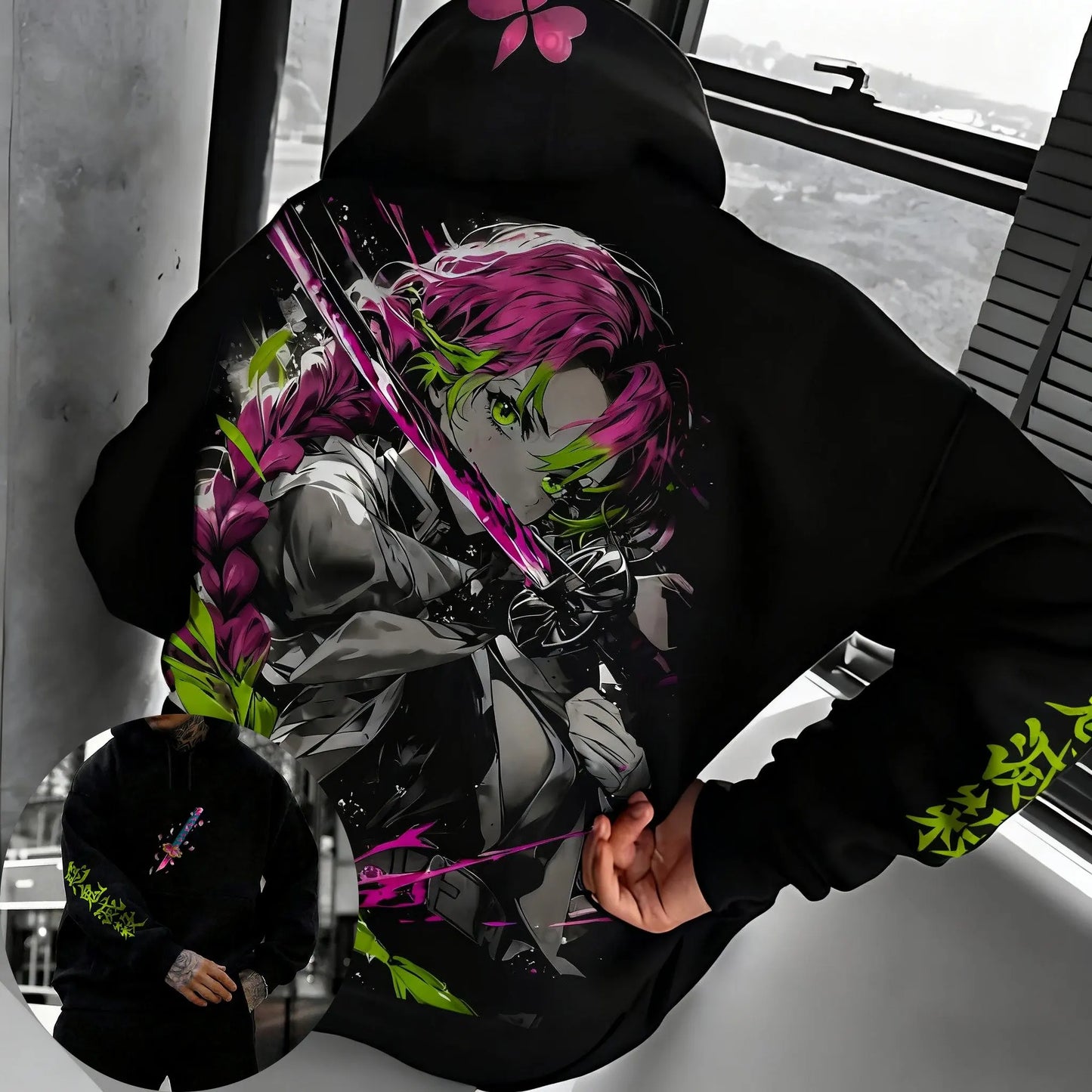 Autumn Fashion New Anime Hoodie Demon Slayer Sweatshirt Men Women Cosplay Oversized Casual Pullover Long Sleeves Top Streetwear