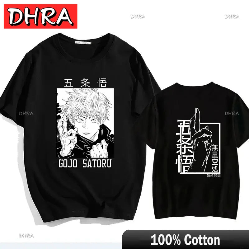 Japanese Jujutsu Kaisen Gojo Anime T-shirt Unisex Manga Gojo Satoru Graphic T Shirts Short Sleeve Tee Y2k T-shirts Cool Tops