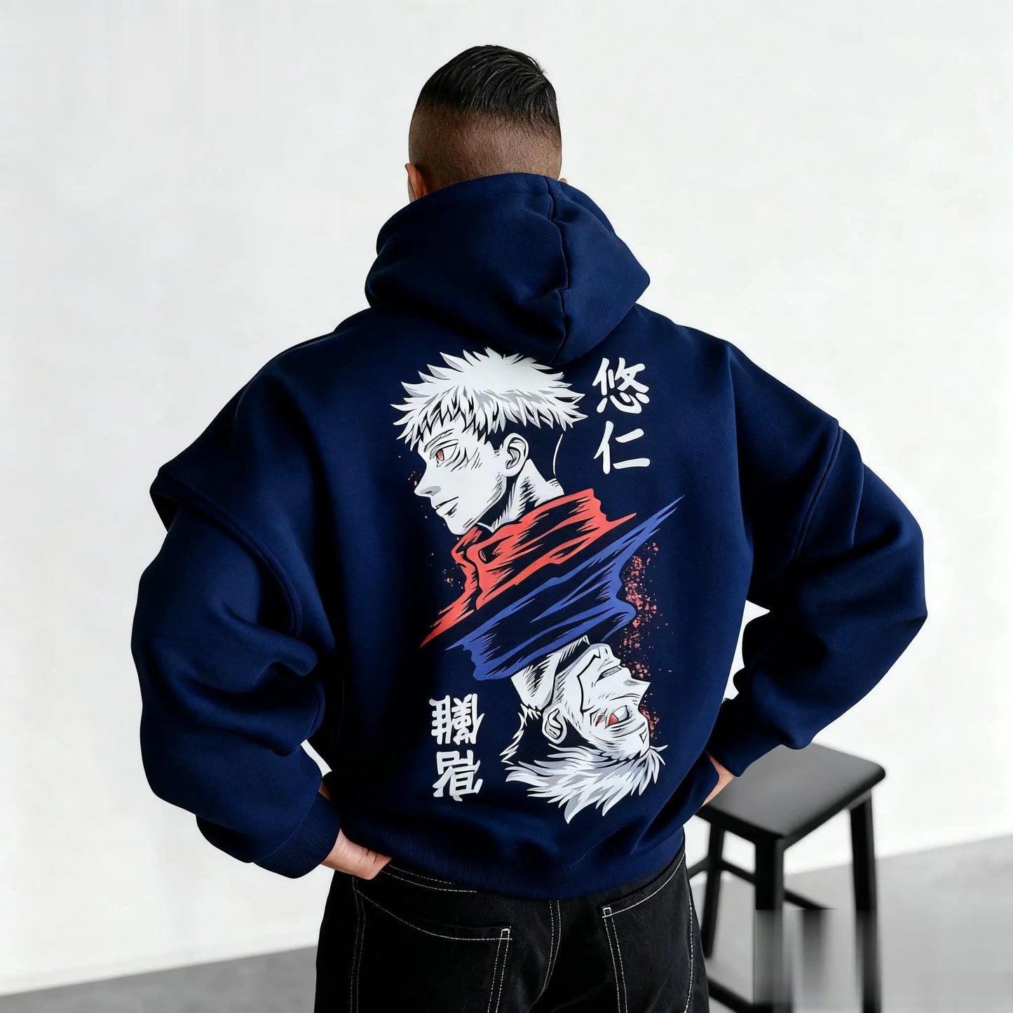 Unisex Jujutsu Kaisen Hoodie Men Women Anime Pullover Sweatshirt Streetwear  Oversized Casual Japanese Cartoon Print Hooded Tops