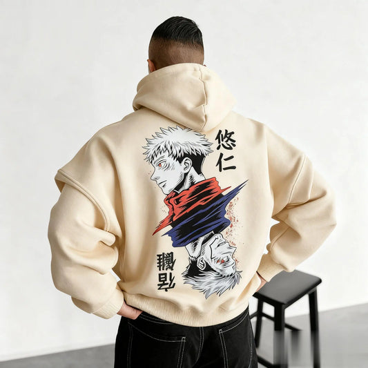 Unisex Jujutsu Kaisen Hoodie Men Women Anime Pullover Sweatshirt Streetwear  Oversized Casual Japanese Cartoon Print Hooded Tops