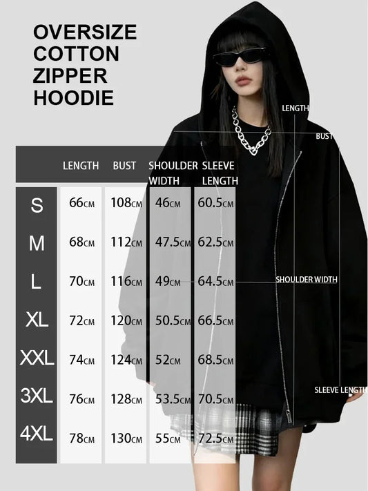 Anime Zipper Hoodie Jacket Demon Slayer Men Women Oversized Casual Streetwear Sweatshirt Graphic Print Y2k Clothes Autumn Winter