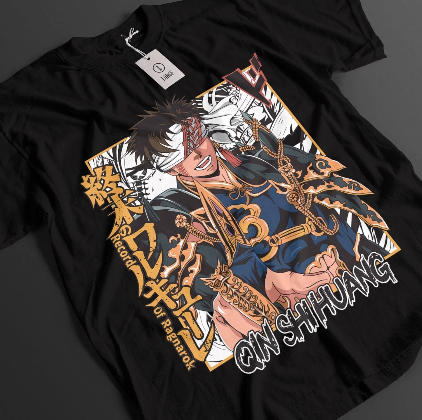 Ragnarok Shirt Top Anime T-shirt QIN SHI HUANG Printed Men's and Women's Summer Pure Cotton Comfortable and Fashionable Top