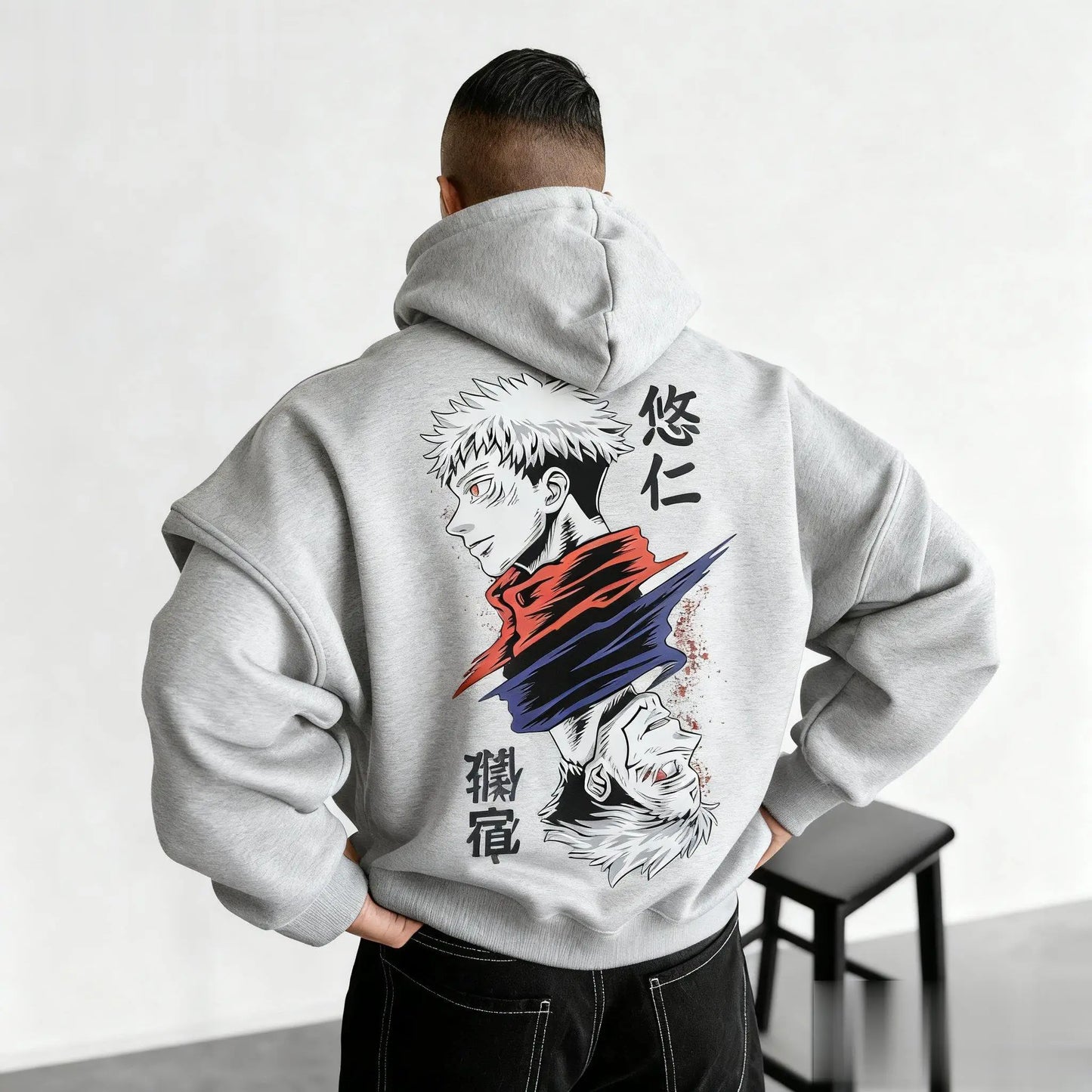 Unisex Jujutsu Kaisen Hoodie Men Women Anime Pullover Sweatshirt Streetwear  Oversized Casual Japanese Cartoon Print Hooded Tops