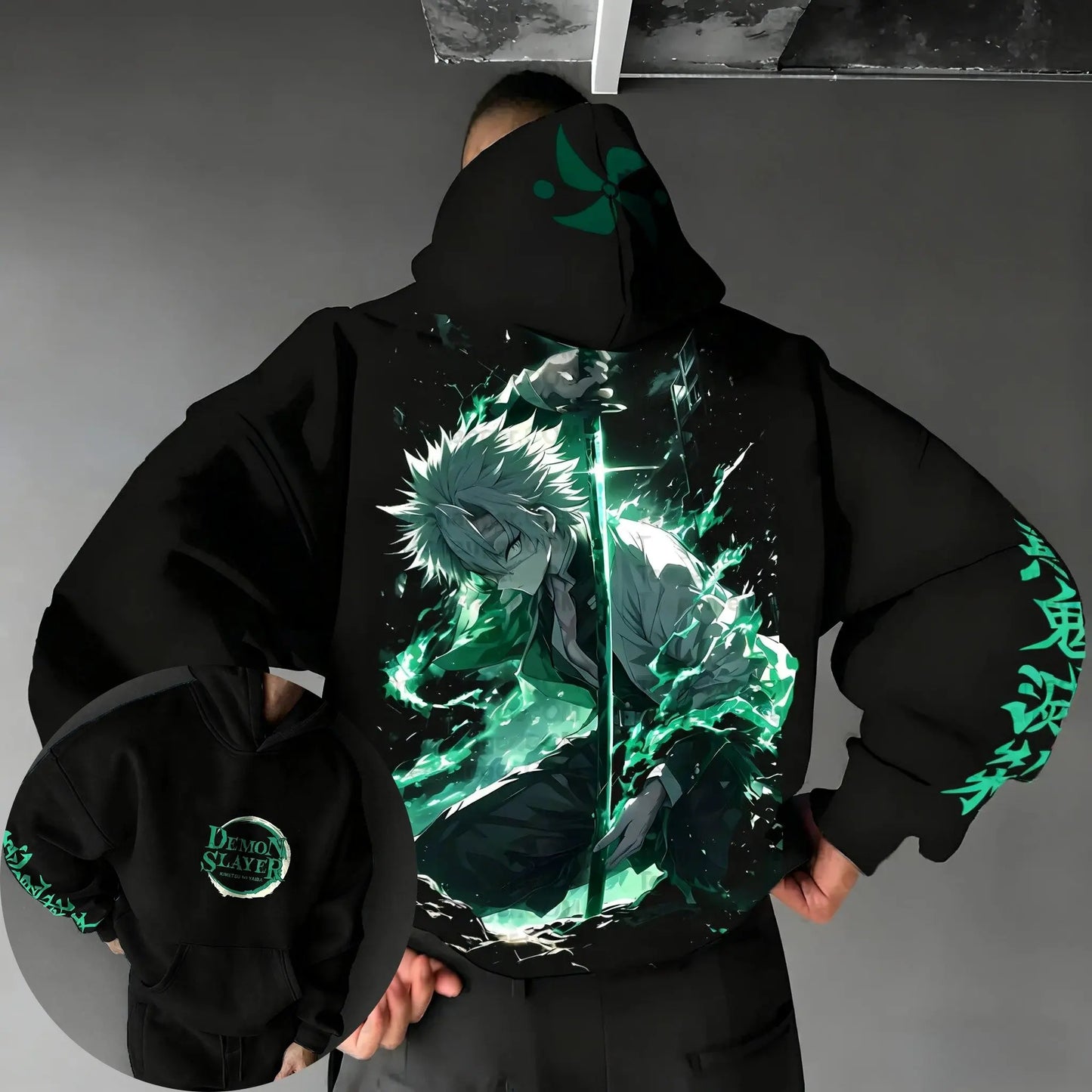 Autumn Fashion New Anime Hoodie Demon Slayer Sweatshirt Men Women Cosplay Oversized Casual Pullover Long Sleeves Top Streetwear