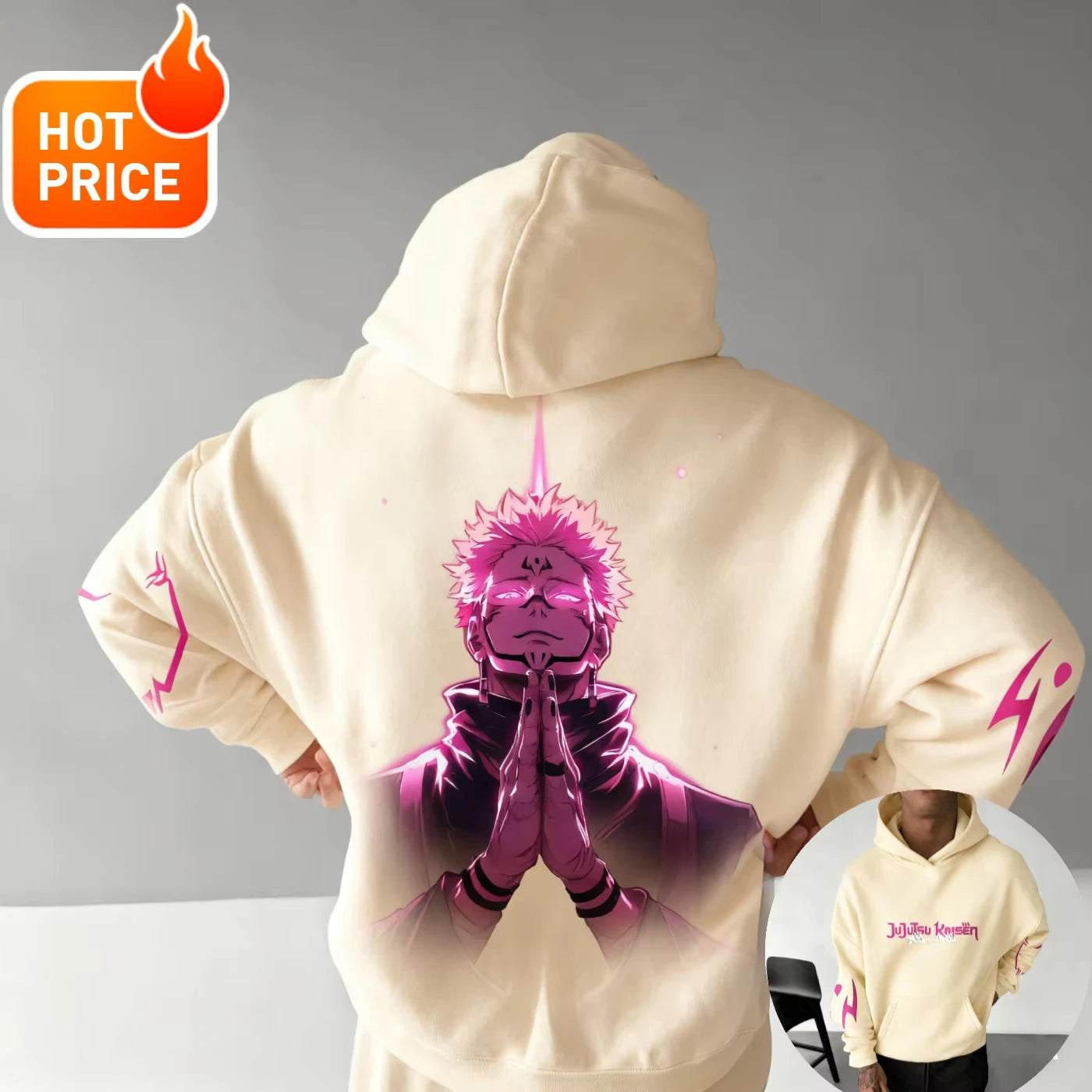 Jujutsu Kaisen 2026 New Hot Sukuna Harajuku Winter Hoodie Men Streetwear Vintage Oversized Hooded Sweatshirt Women Unisex Top