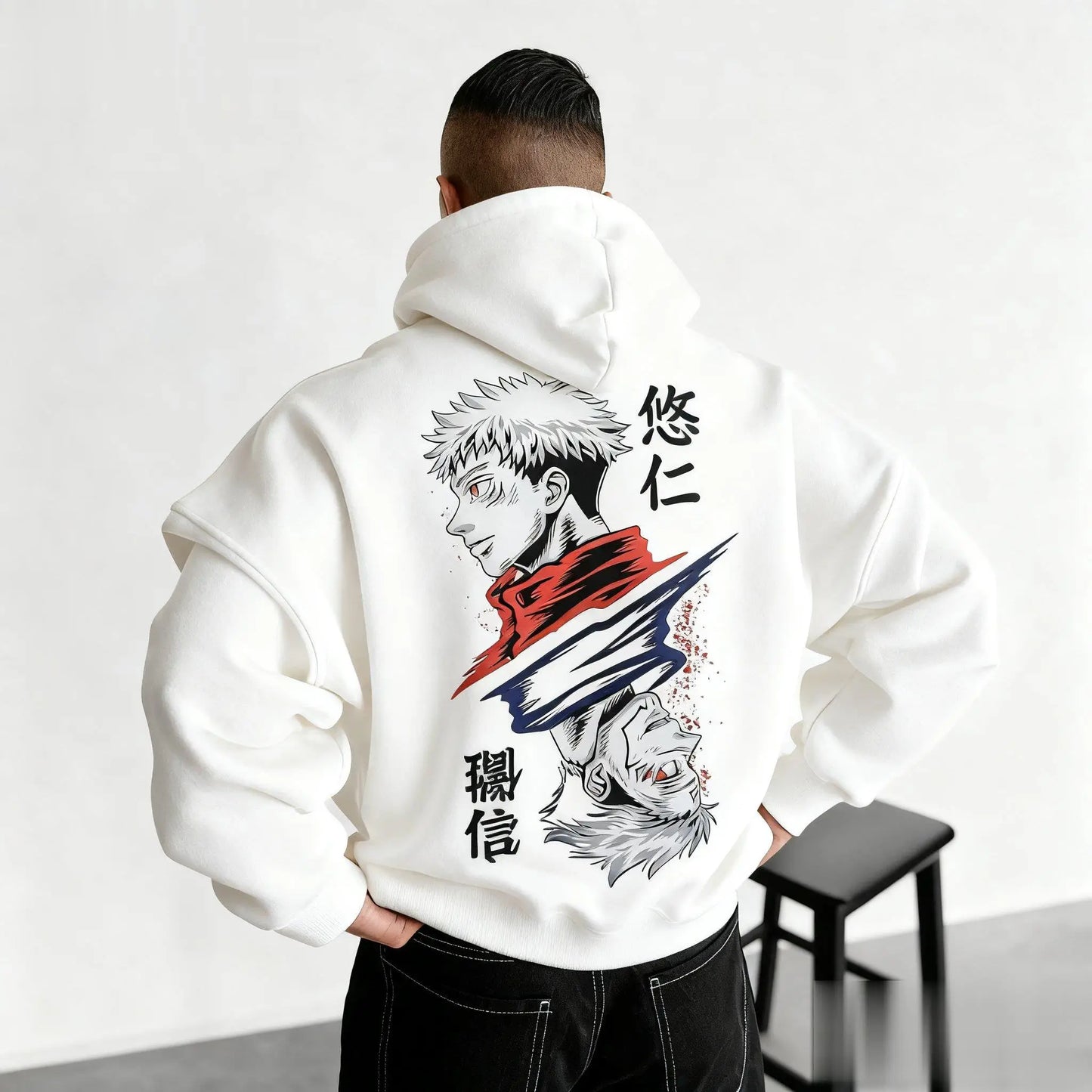 Unisex Jujutsu Kaisen Hoodie Men Women Anime Pullover Sweatshirt Streetwear  Oversized Casual Japanese Cartoon Print Hooded Tops